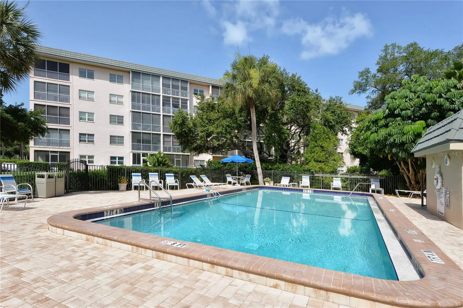Bay side heated pool.