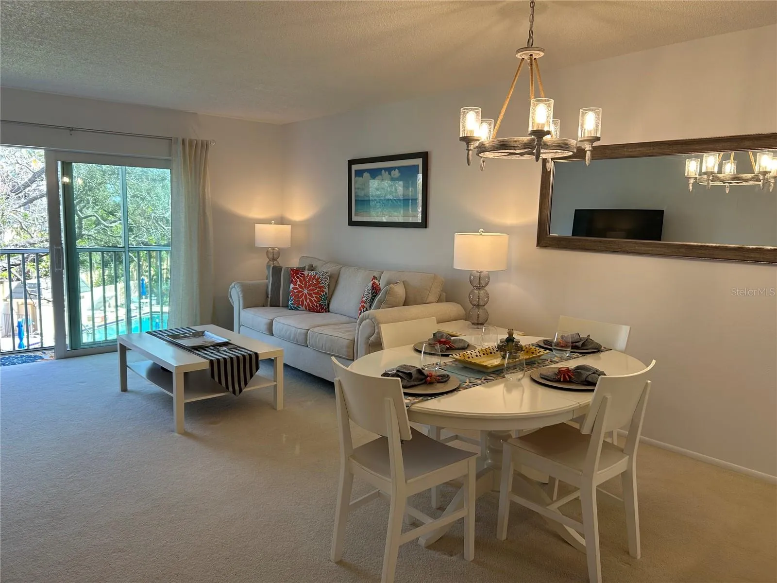 Sun-filled living area.