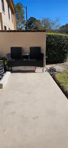 Outside back porch