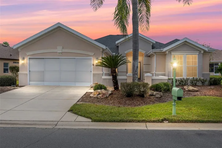 Twilight Front of Home