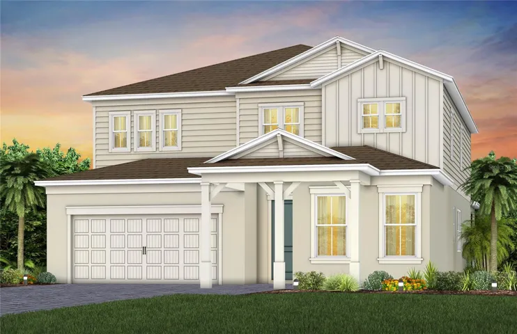 Exterior Design. Artistic rendering for this new construction home. Pictures are for illustrative purposes only. Elevations, colors and options may vary.