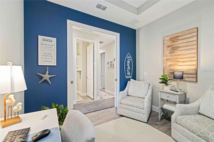 Office Den with Pocket Doors