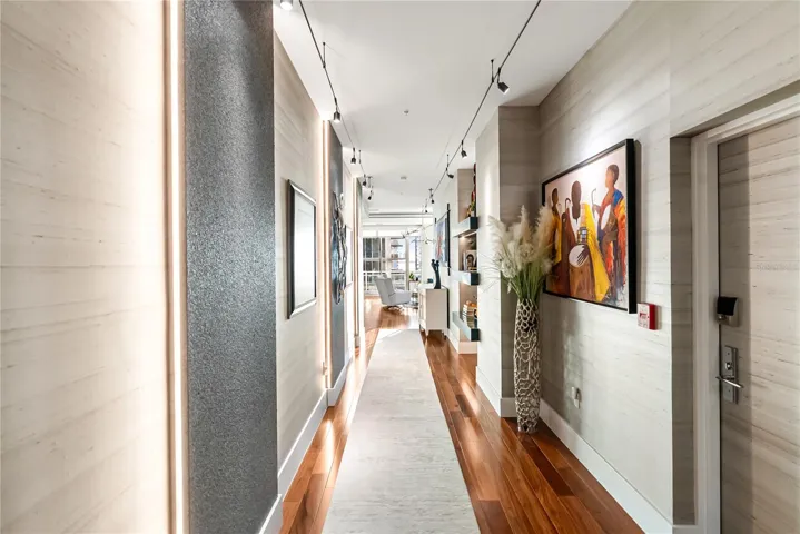 Hallway to living room