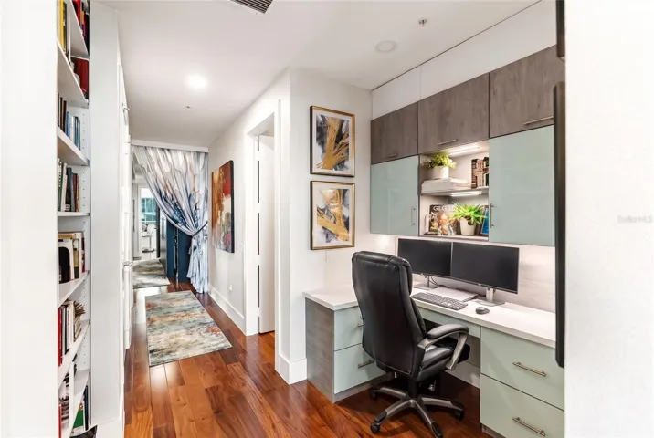 Work area off of primary bedroom