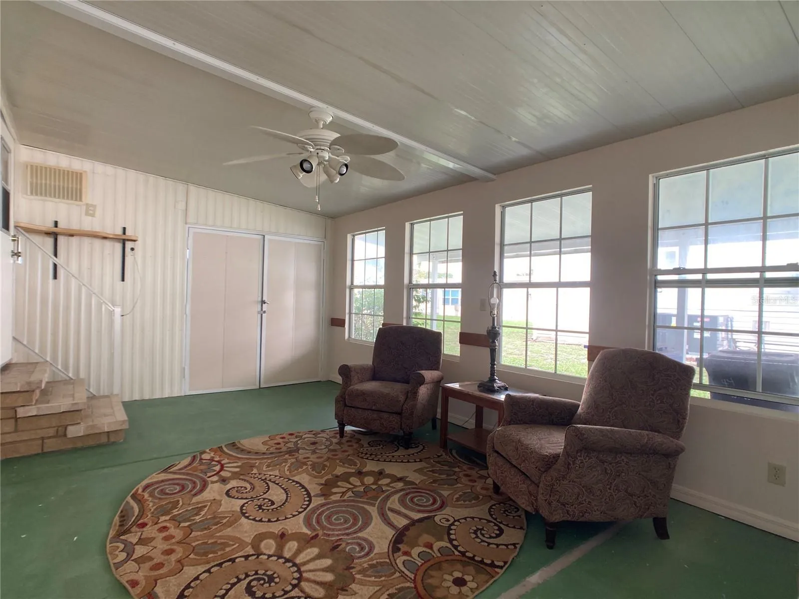 Entry porch from the carport