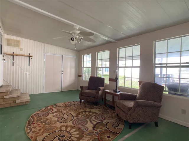 Entry porch from the carport