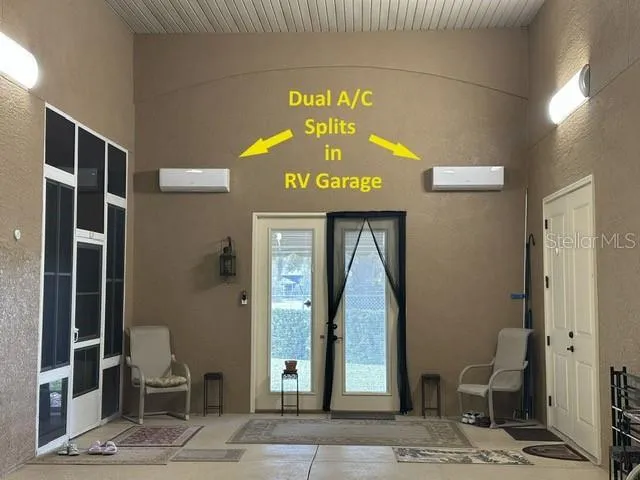 French Doors in RV garage