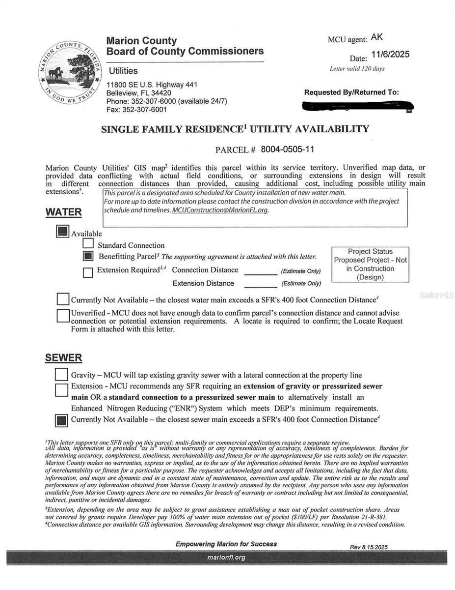 utility letter