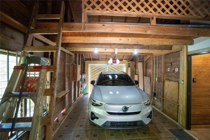 Garage with attic storage