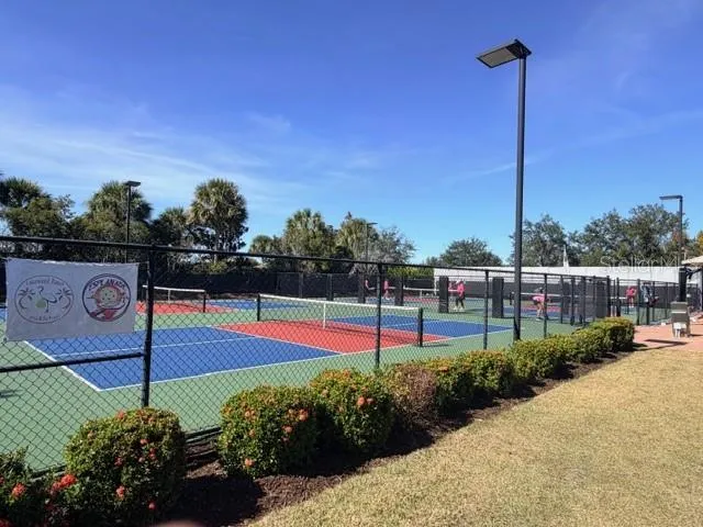 Pickleball paradise! Enjoy 8 lighted courts at Esplanade Golf & Country Club are perfect for friendly matches, evening play, and staying active in a vibrant, social setting no matter your skill level.