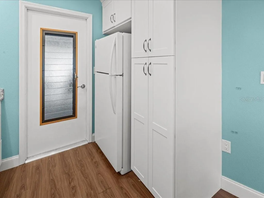 Kitchen and View of Garage Entry