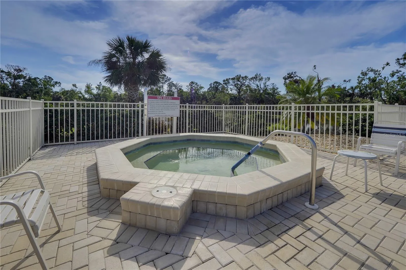 Try out the hot tub to soothe those sore muscles!