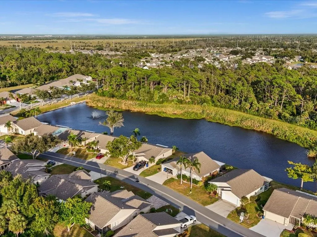 Overhead view of Pond