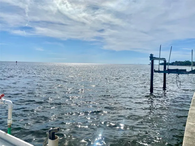 Fish cleaning station at the end of the dock