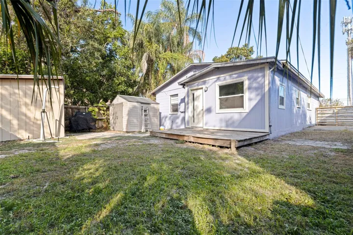 Backyard/side of home
