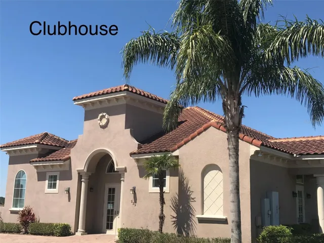 Clubhouse on lake