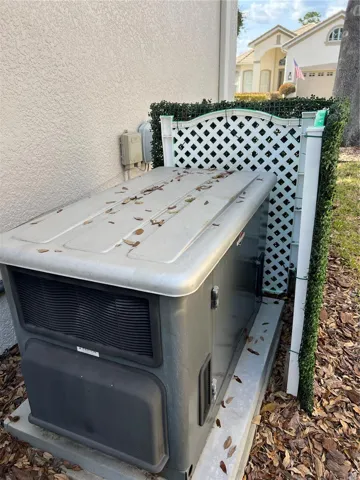 Whole house, natural gas-fired generator is serviced every 6 months