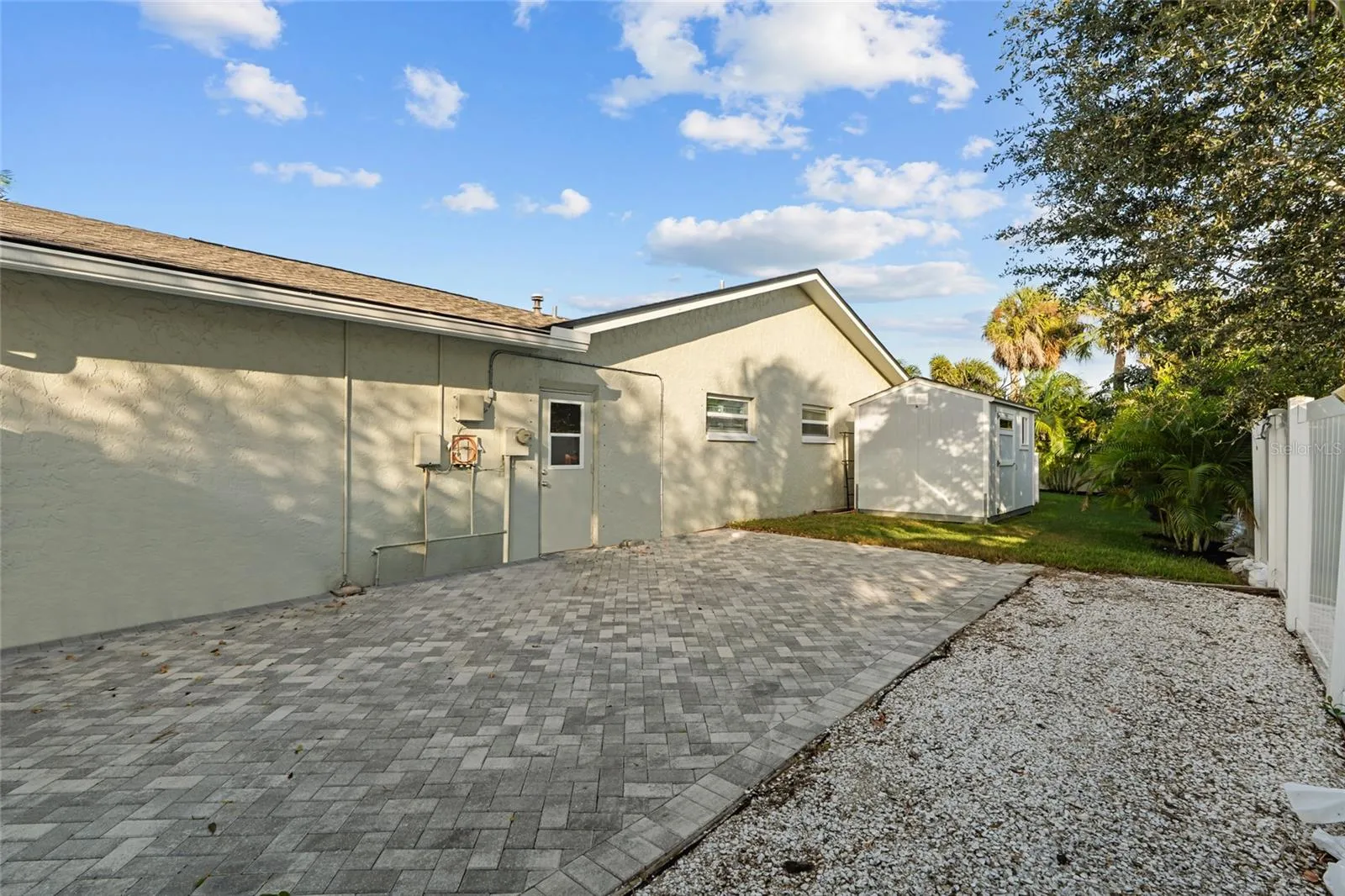 Side RV Parking with gates to driveway