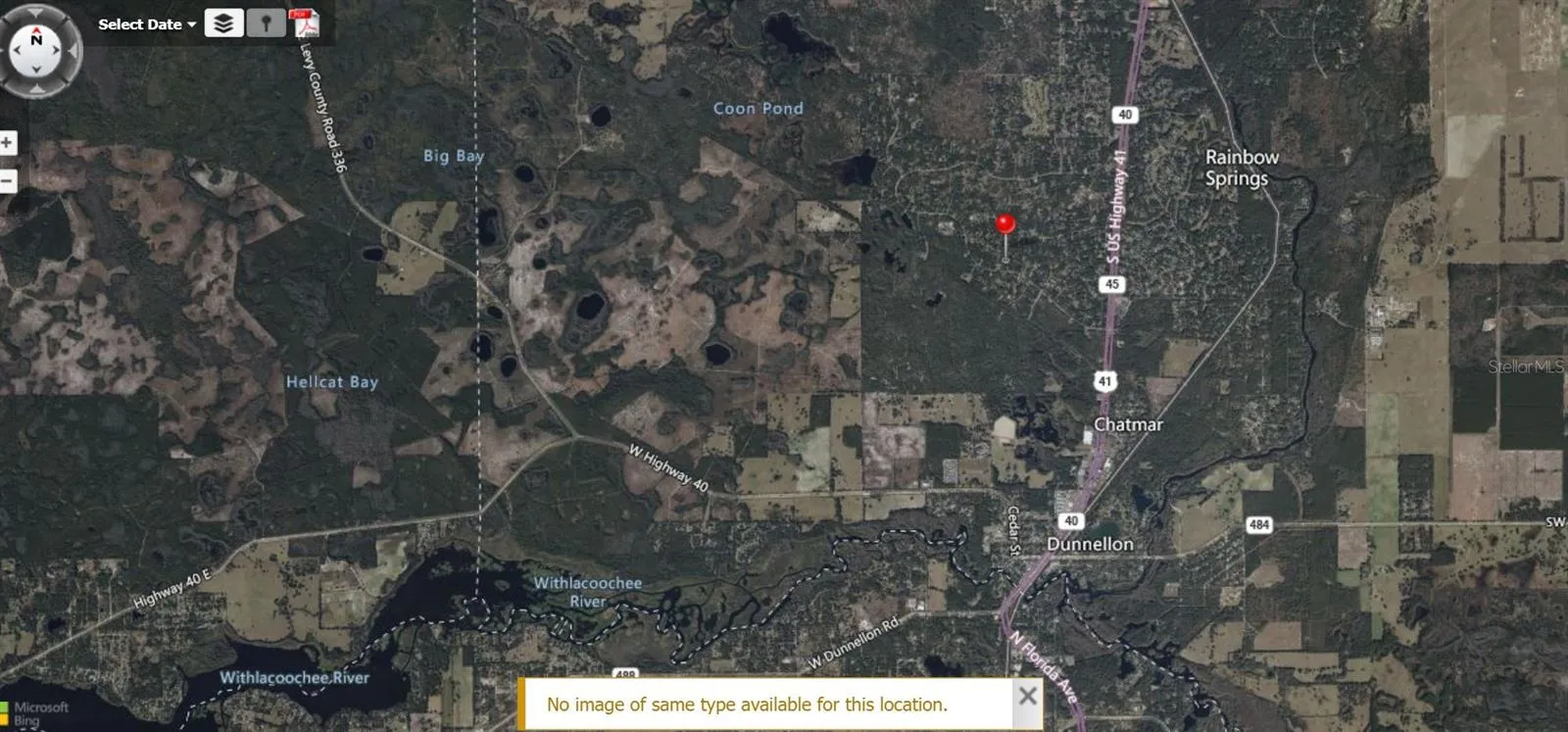DUNNELLON, RAINBOW RIVER, WITHLACOOCHEE, LAKE ROUSSEAUX AND DUNNELLON,OCALA AERIAL