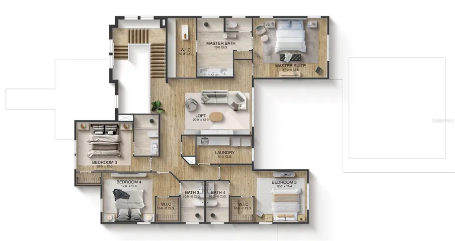 All renderings are for visual purposes only and are intended to provide a general illustration. Actual features, finishes, and dimensions may vary.