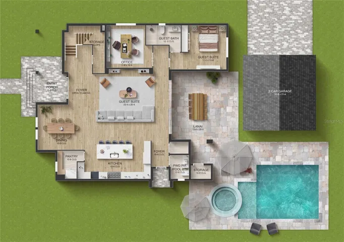 All renderings are for visual purposes only and are intended to provide a general illustration. Actual features, finishes, and dimensions may vary.