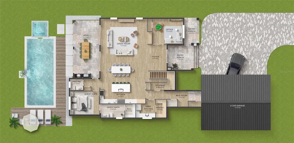 All renderings are for visual purposes only and are intended to provide a general illustration. Actual features, finishes, and dimensions may vary.