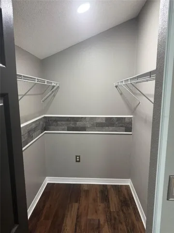 Master closet upstairs