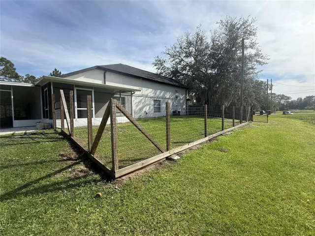 Left side of home