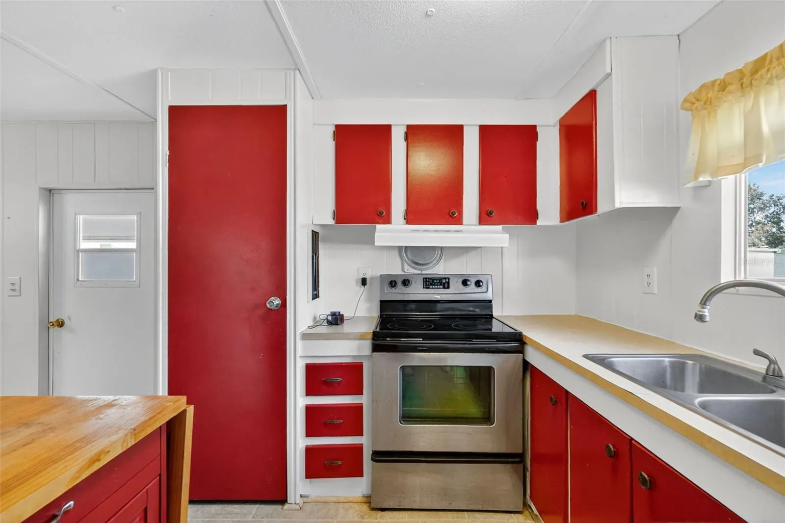 roomy kitchen
