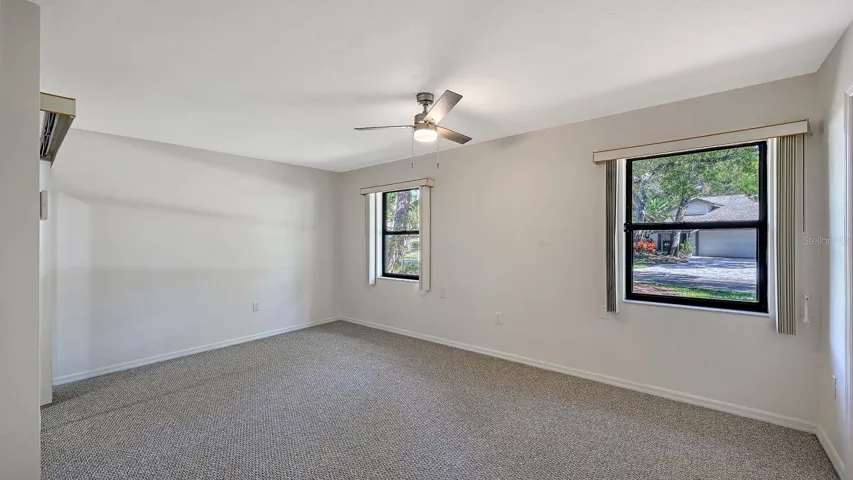Primary Bedroom has brand new carpet
