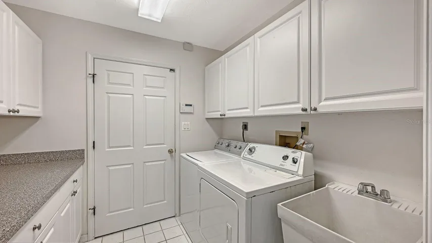 Interior laundry room for added convenience