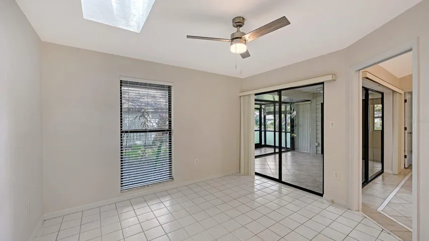 Eat-in Kitchen with Sliders to FL Room
