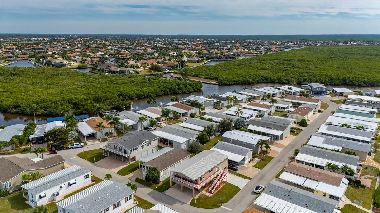 Aerial View looking SE (Burnt Store Isles in top of photo)