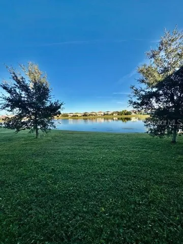House backs up to a pond