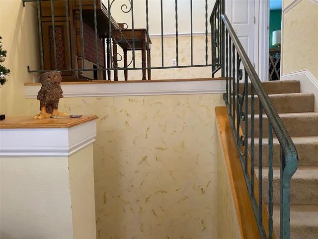 Downstairs is 1/2 bath, laundry room, rec room and 2 car garage - Moving upstairs is 4 bedrooms - YES 4!!!!!!! Did I mention this neighborhood has  Zero HOA fees or rules. There is already a basketball hoop in the front yard next to the driveway. OH and there is a FENCED backyard