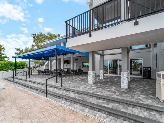 Community center patio.