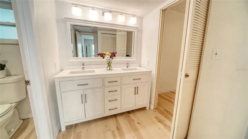 Dual Sink "Ensuite" Bathroom with Massive Walk-In Closet