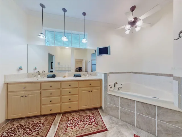 Dual sink vanity