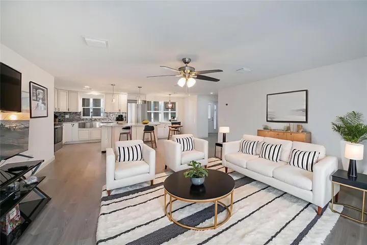 Virtually Staged Living Room