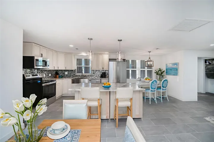 virtually staged kitchen