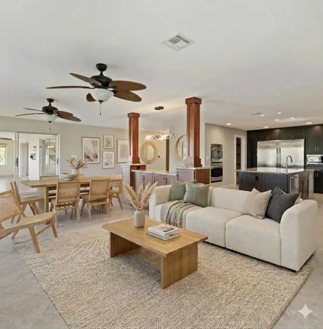 Living Room- Virtually staged