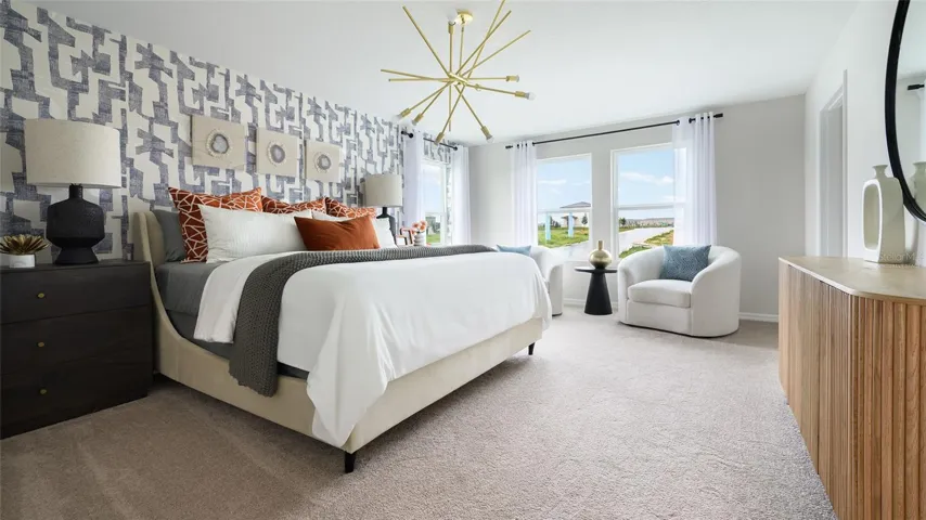 virtually staged/model home