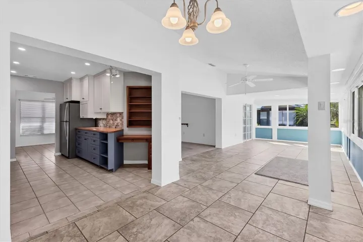 Huge lanai with impact windows installed in 2024