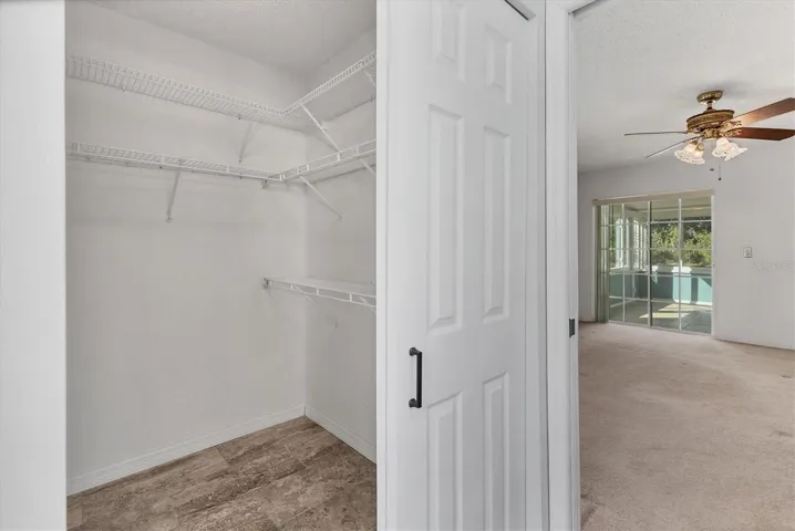 Primary walk in closet