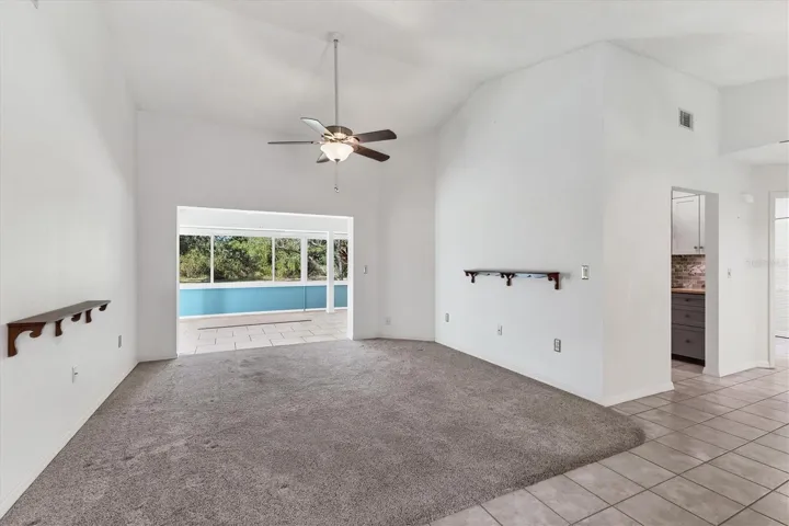 Living room open to Lanai