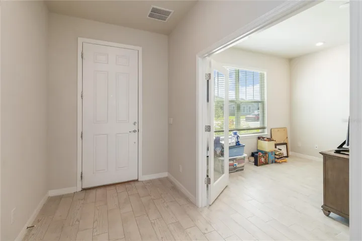 Foyer with flex room/ office.