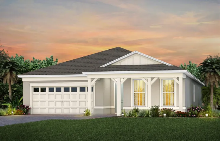 Exterior Design. Artistic rendering for this new construction home. Pictures are for illustrative purposes only. Elevations, colors and options may vary.