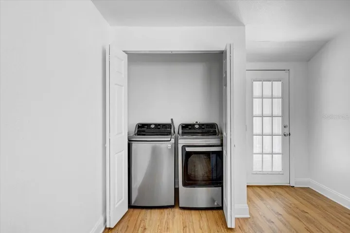 Washer & Dryer Closet in Bonus Room