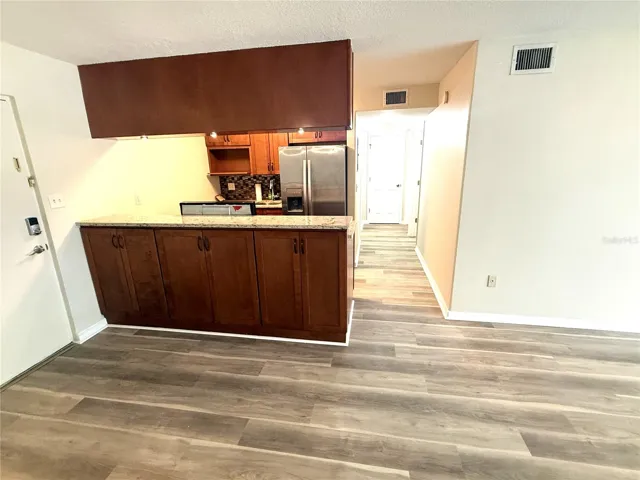 Granite countertops with oak cabinets