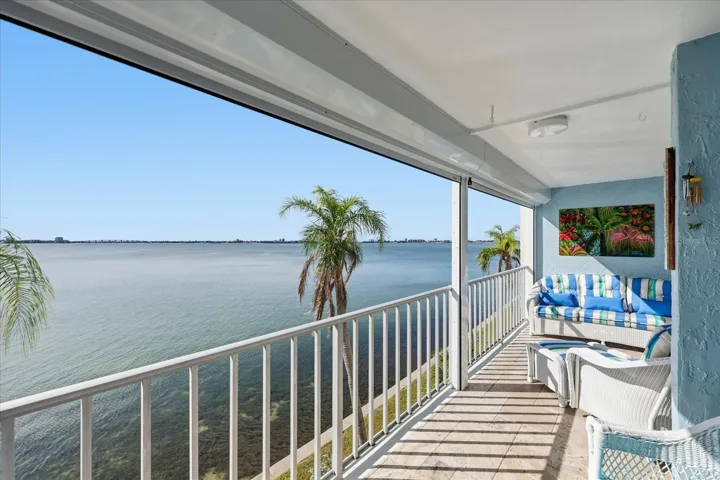 Stunning views and dolphin watching from the expansive double balcony/porch.